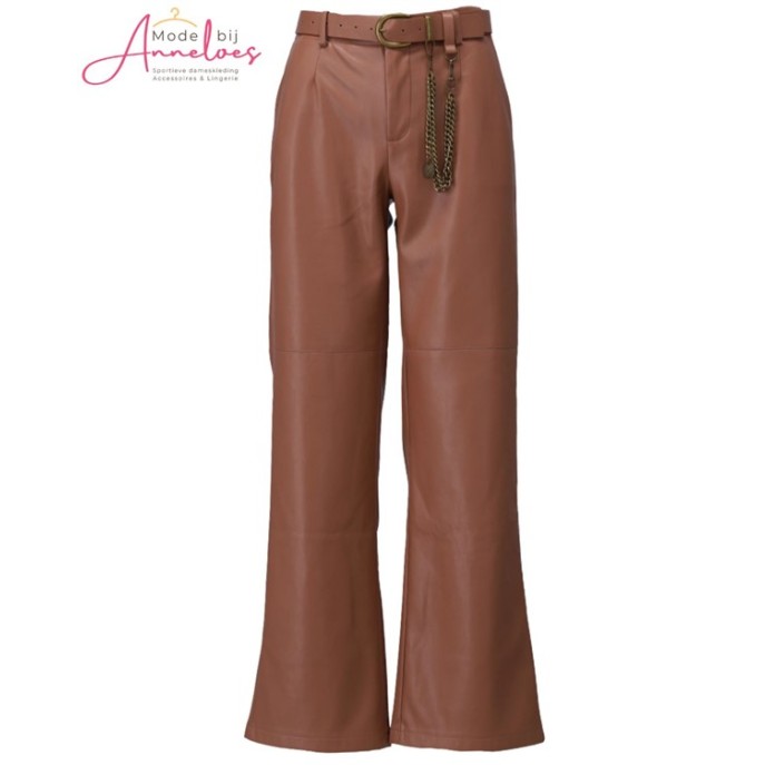 K-Design Broek B751 vegan leather Mocha Mousse K-Design Broek B751 vegan leather Mocha Mousse